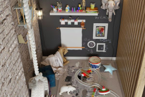 Дизайн салона красоты (детская зоны)