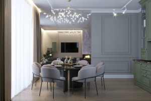 Дизайн кухни загородного дома