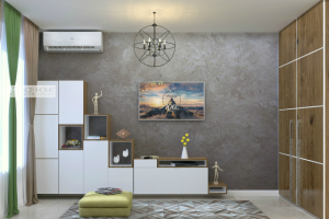 Гостиная с кухней