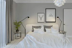 Спальня в скандинавском стиле