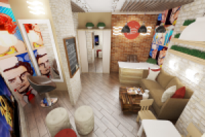 холл  в студии "Галька и Галыш" в г .Санкт-Петербурге