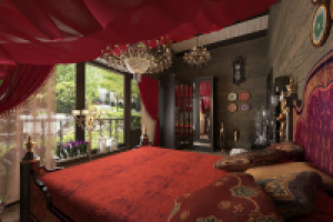 спальня в восточном стиле