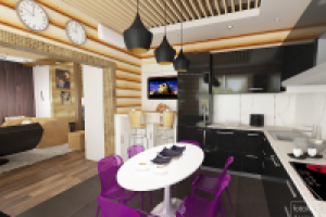 кухня в загородном доме