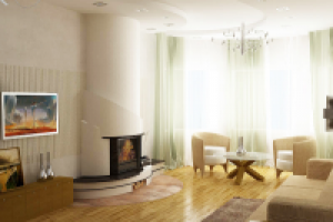 каминная в загородном доме