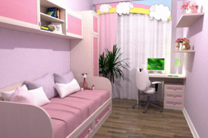 Детская для девочки, которая обожает розовый