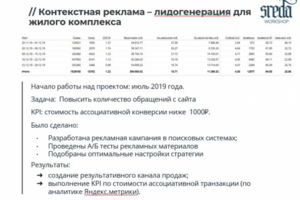 Лидогенерация для жилого комплекса