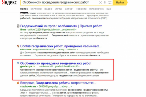 Продвижение geodeziya.ru