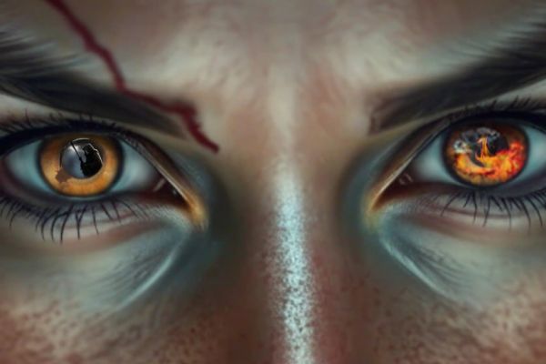 Девушка с огнем в глазах