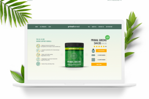 Лэндинг Primal Greens