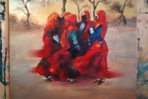 Картина, картон, масло