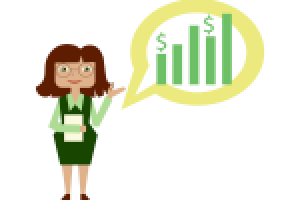 Бизнес женщина.Вектор