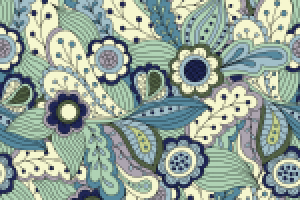 Бесконечный цветочный паттерн