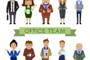 Бизнес человечки. Вектор