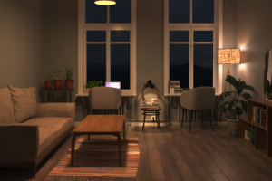 Гостиная ночь