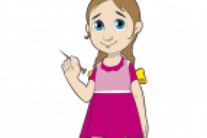 персонаж девочка с гвоздиком