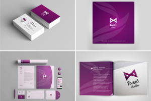 Фирменный стиль организатора мероприятий "Event studio"
