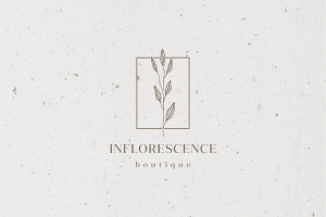 Логотип цветочной студии "Inflorescence boutique"