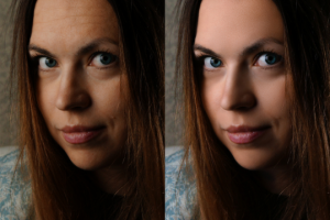 быстрая ретушь женского портрета