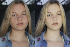 Ретушь до и после