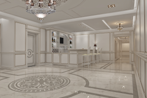 Холл vip-залов в казино.