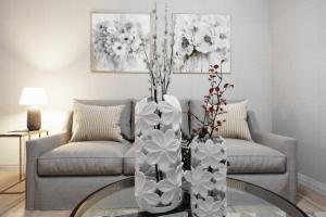 Мягкий уголок в гостиной.