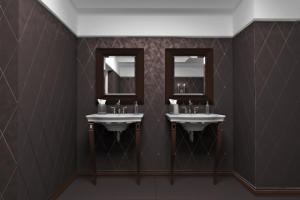 Рукомойники в холле общего сан-узла.