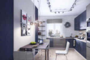 Квартира-студия в Спб(2014) - Кухня