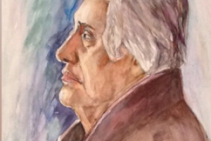 Профиль Портрет Акварель