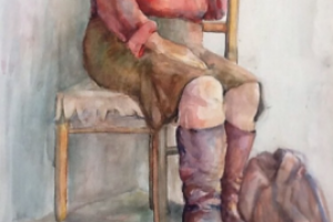 Женская Фигура Акварель