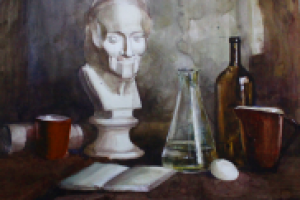 Натюрморт с гипсовой головой