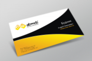 Визитка для веб-студии ABweb