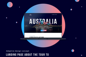 Landing Page about the tour to Australia