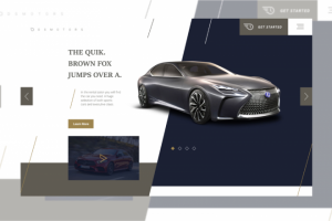 Зарубежный сайт, по аренде автомобилей премиум класса.