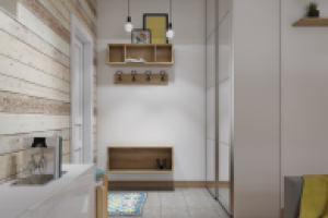 Студия 30 м2 - зона прихожей