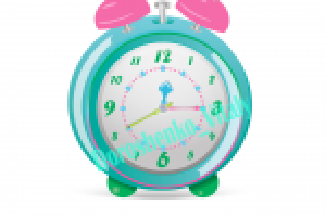 Яркий объёмный будильник