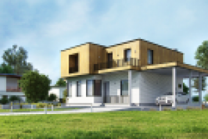 Каркасный дом вид 2