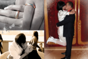 Дизайн разворота свадебного альбома