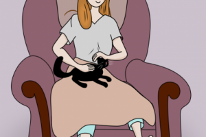 Девушка в кресле