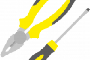 Отвертка, плоскогубцы