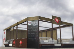 Визуализация торгового павильона