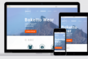 Landing Page "Boketto Wear"