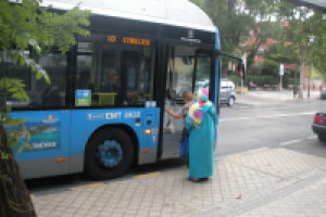 Остановка автобуса Мадрид