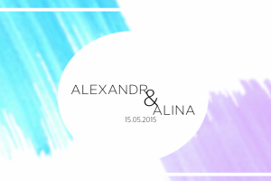 Макет приглашения на свадьбу (обложка)