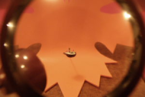 Натюрморт на срезе виноградной косточки