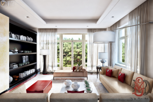 Гостиная в стиле британского дизайнера Келли Хоппен