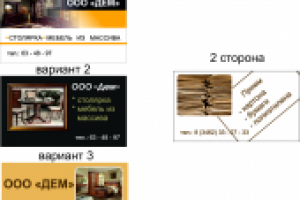 визитка дем