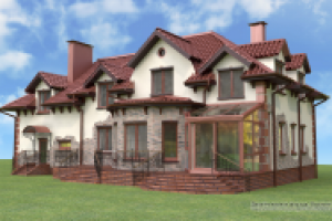 Дизайн-проект фасада дома в викторианском стиле