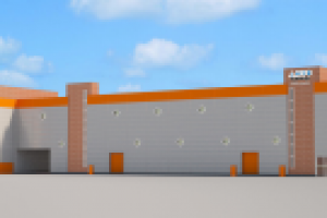 Дизайн с визуализацией промышленного здания