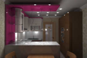 Кухня в двухкомнатной квартире