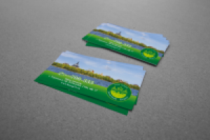 Визитки для базы отдыха "Зеленый Берег"